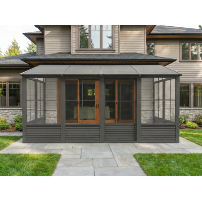Florence Wall-Mounted Solarium with Metal Roof