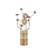 Aluminum Golden Rose Copper/Silver Wire Bud Flower Bud Table Lamp For Living Room, Nightstand Bedside Table Lamp For Bedroom, LED Lamp