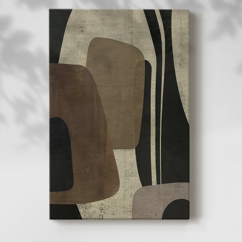 Retro Form Collage II, reproduction d'art sur toile, H 36 po x l 24 po