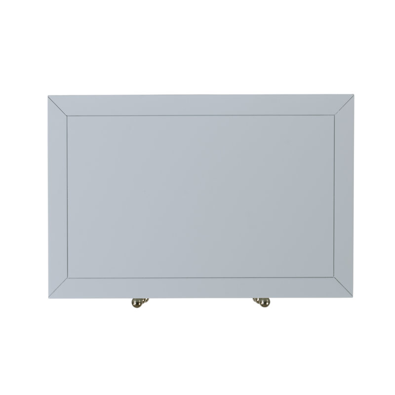 Nora 25 in. W Rectangular Wood 3 Drawer Nightstand, Light Blue