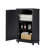 Bathroom Cabinet Triangle Corner Storage Cabinet With Adjustable Shelf Modern Style MDF Board-190464314