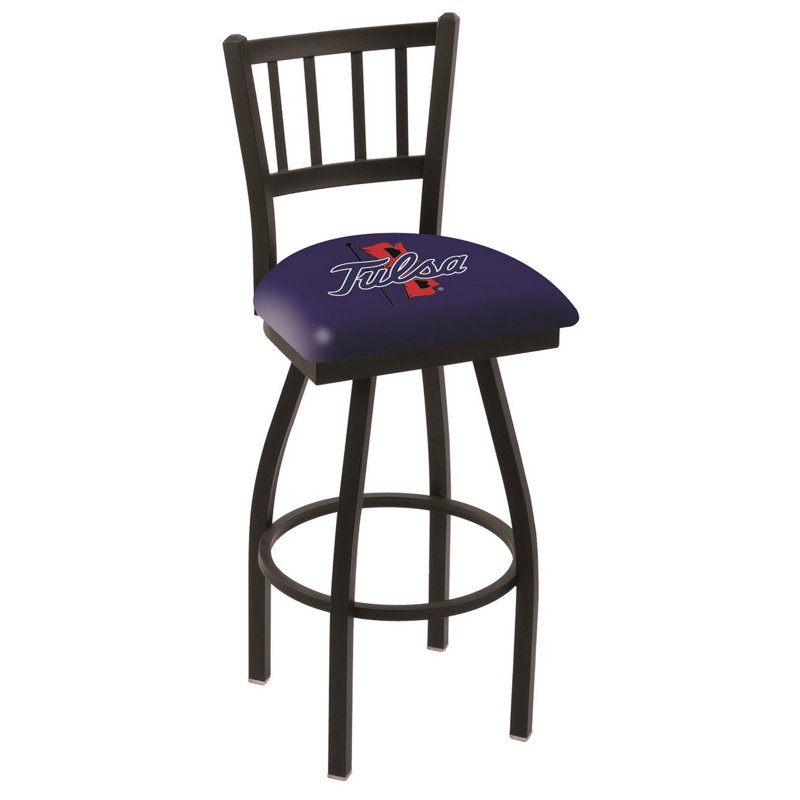 NCAA Swivel 25" Counter Stool, Tulsa Golden Hurricane, 25" Height