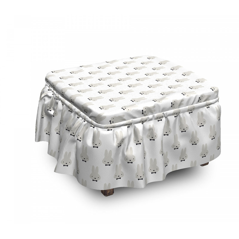 Housse pour repose-pieds bowties lapin headers