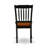 5 Piece Kitchen Table & Chairs Set Includes a Round Dining Room Table with Pedestal and 4 Dining Chairs, Black & Cherry-748040679-692430182-748040698