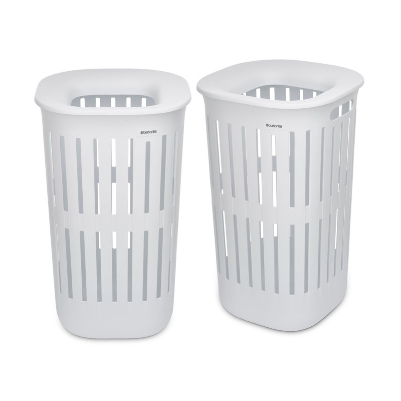 Collect-It Laundry Hamper, 14.5 Gallon (55 Liter), Set of 2  - Online Only, White
