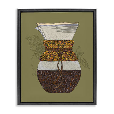Art mural encadré «Pour Over Coffee Coffee» par Valentina Harper
