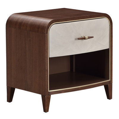  Houston 1-Drawer Nightstand - Walnut