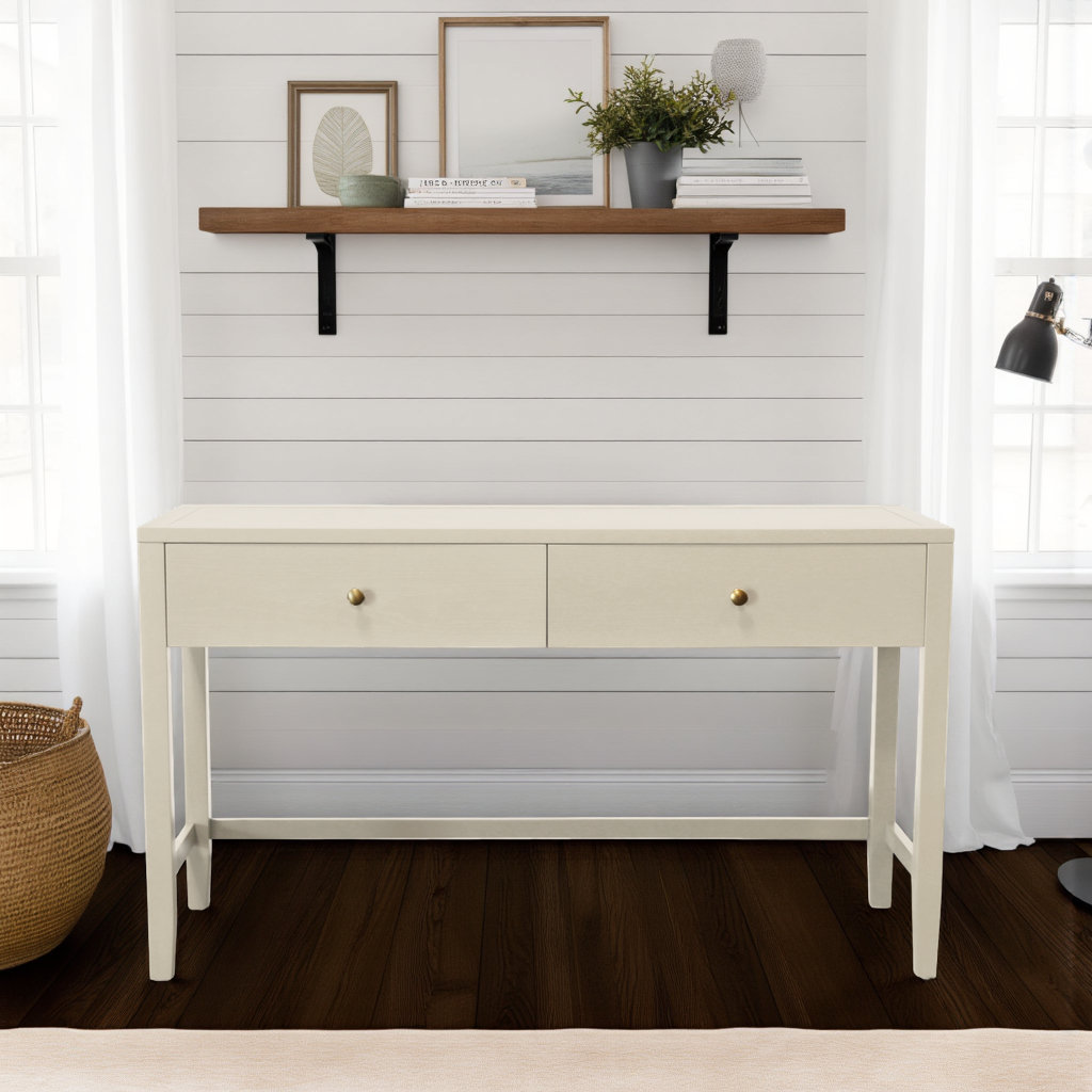 Gracie 59" Writing Desk, Coconut Milk