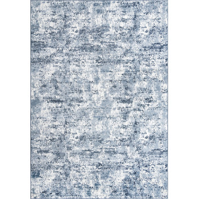 Tapis abstrait bleu