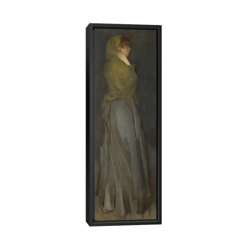 Print, 121.92 cm H x 40.64cm W x 4.445cm D, Black