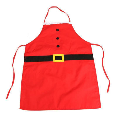 Merry Christmas Flannel Women Apron, Kitchen Restaurant Cooking Bib Apron For Holiday, 29.5x20.5in As Shown
