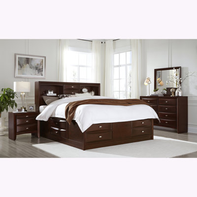 LUCILLE MERLOT 5PC FULL BEDROOM SET