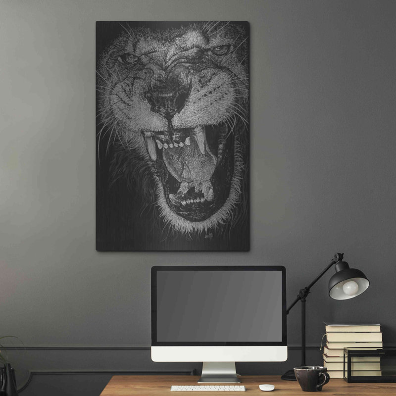 Madness par Barbara Keith - reproduction d'art sur métal sans cadre, H 36 po x l 24 po x P 0,13 po