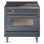 Cuisinière à induction 36 pouces avec 6 éléments à induction ILVE Nostalgie II Series (porte en verre)