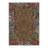 Alissa Aura Animal Print Floral Machine Washable Brown / Black / Green / Red Indoor Area Rug with Non-Slip Backing-1882640884