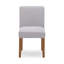 Chaise de salle à manger Chesnee avec housse courte, béton (paquet de 2)-968228185-968228198