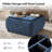 Lessman 37.25"W Mid-Century Modern Chenille Ottoman with Reversible Wood Tray Top and Storage-1406775889