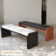 Banc rembourré en bois massif noir-1552097447-1552097449
