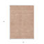 Tapis d'intérieur lavable extérieur floral cuivré et beige 5 pi x 8 pi