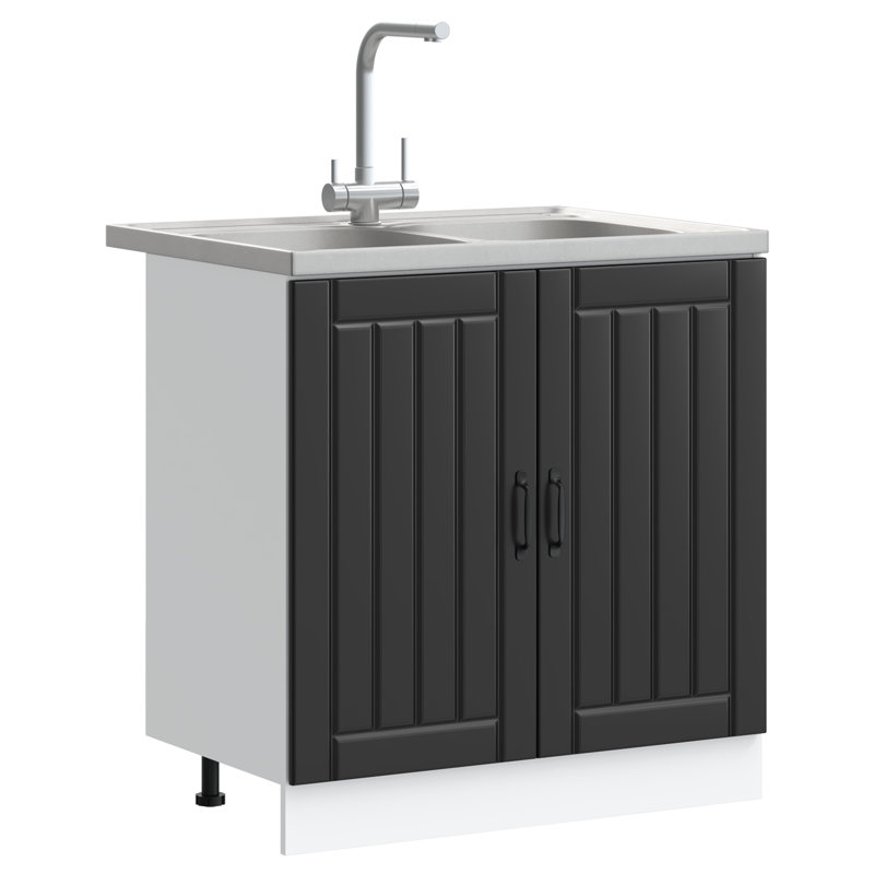 Porto Sink Base Cabinet Porto, Black