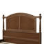 Structure de lit plateforme traditionnelle en bois, lit en bois de style campagnard avec tête et pied de lit arqués-846722644-846722646
