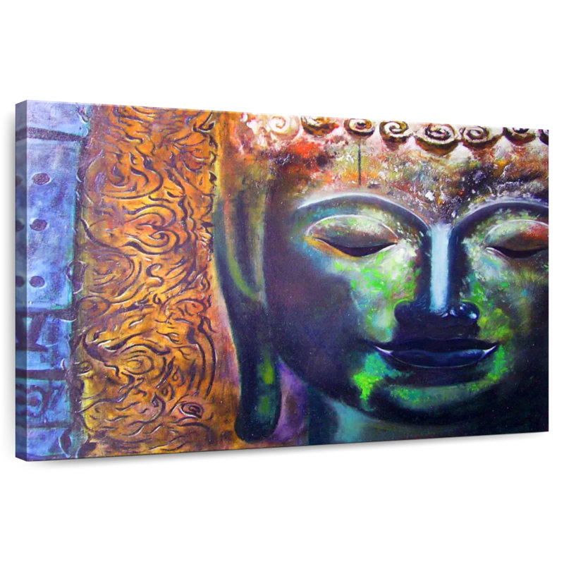Bouddha Leisha multicolore, H 24 po x l 36 po