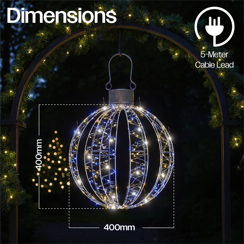 Metal Decoration, 40cm H x 40cm W x 40cm D