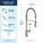 Align One Handle Spring Kitchen Faucet, Modern Single Hole Kitchen Sink Faucet Pulldown Sprayer-17108426