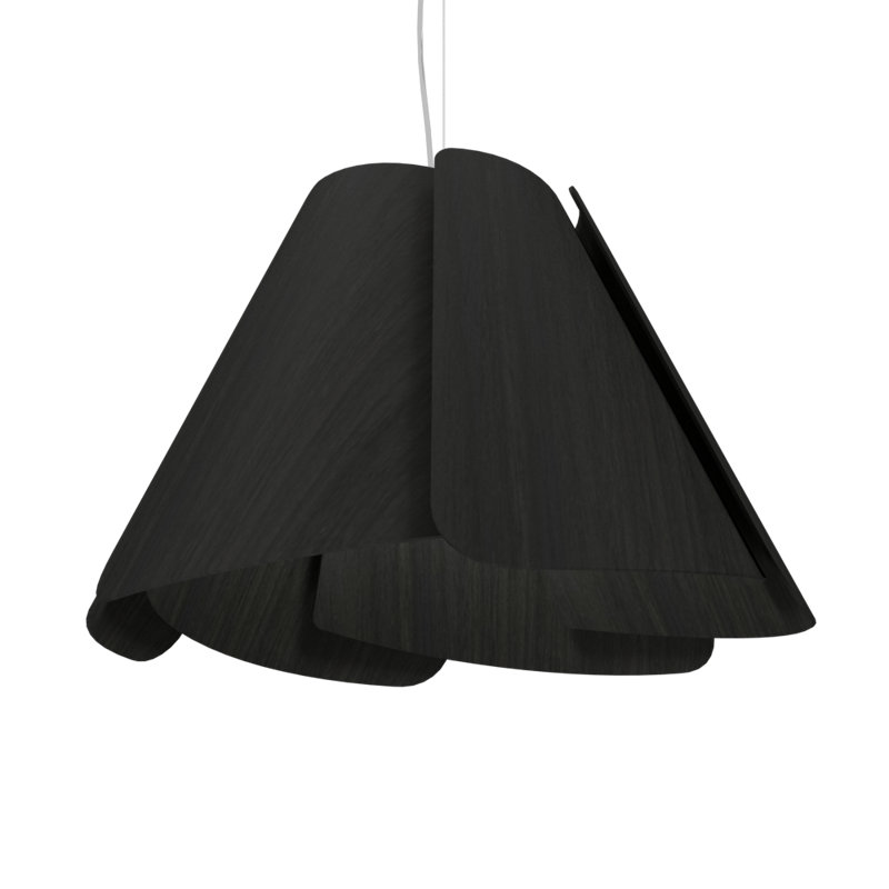 Luminaire suspendu conique à 1 lumière Fuchsia, Gris anthracite