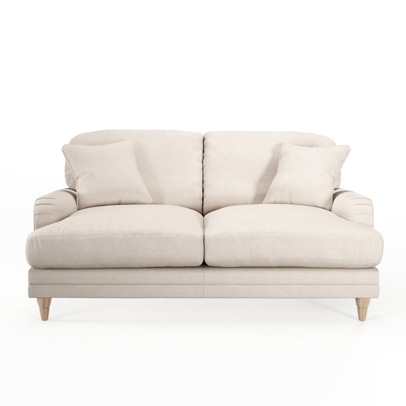 Adaku 2 Seater Sofa, Marble, Country Oak