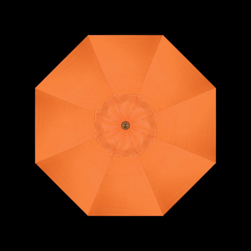 Parasol de marché octogonal 7,5 'x 7,5' Manon, Toile Sunbrella® melon