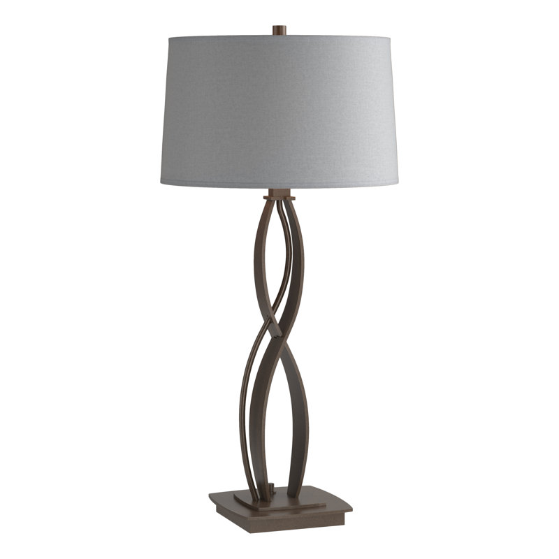 Almost Infinity Table Lamp, Bronze, Flax