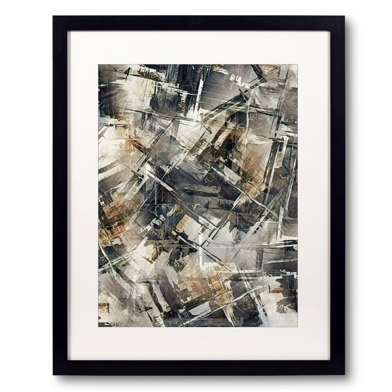 Industrial Materials Print by Denise Dundon, Black Framed Paper, 20" H x 16" W