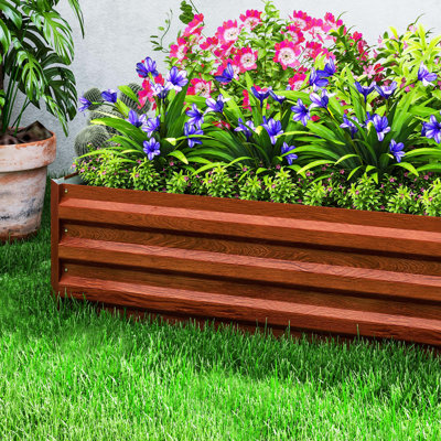 Evelin Metal Rectangular Raised Garden Bed