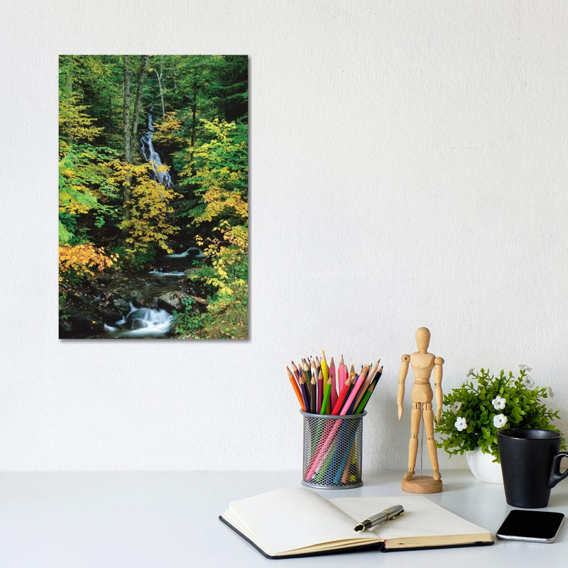 Moss Glen Falls, Vermont Route 100, Granville Reservation State Park, Vermont, USA II 1 Piece Wrapped Canvas Wall Art