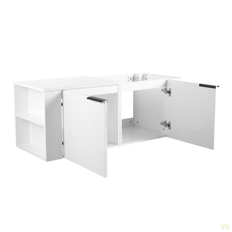 Ensemble de meuble-lavabo pour salle de bain 48 po 48 po, Blanc
