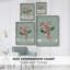 «Peppermint Snowman Collection B», reproduction encadrée - bois massif-1525822217