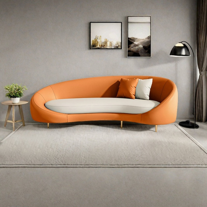 Fauteuil inclinable en éponge de luxe léger, Orange, Orienté à droite