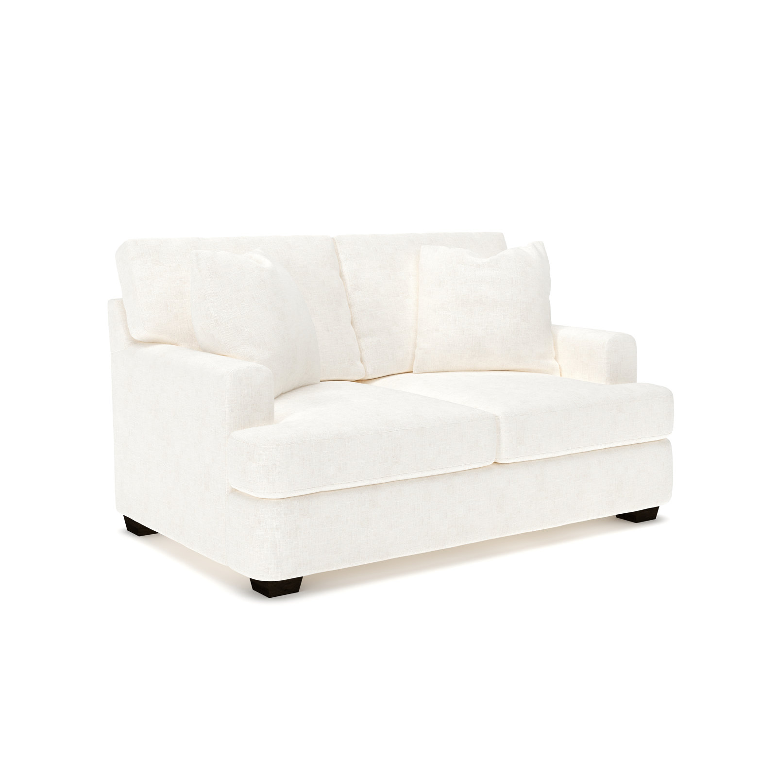 Emilio 65'' Upholstered Loveseat, Bevin Natural Linen Blend
