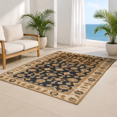 Tapis intérieur et extérieur brun Overdyed