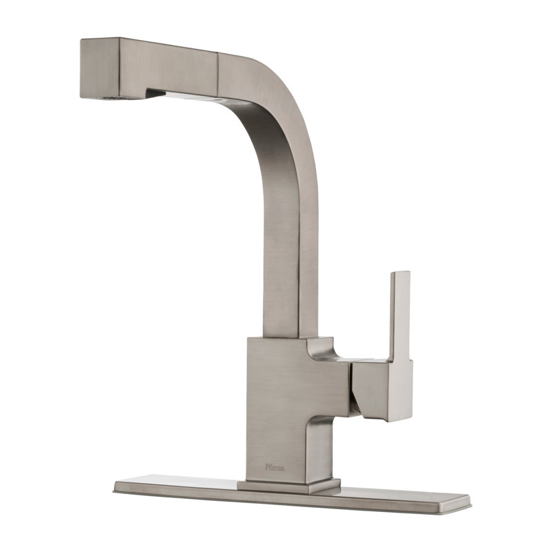 Robinet de cuisine à poignée simple Arkitek, Acier inoxydable