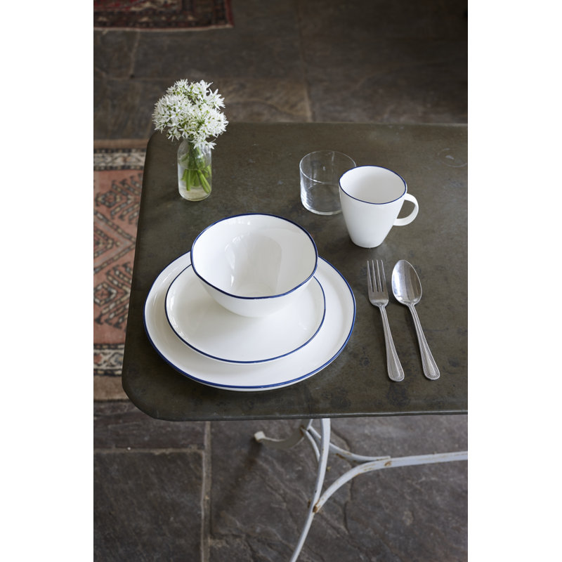 Bol à pâtes en porcelaine 20 oz Canvas Home, Bleu