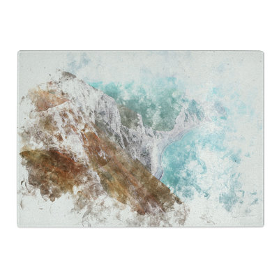 Tempered Glass the Cliffs of the Jurassic Coast Chopping Board