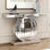 Rillamas 47.2" Mirrored Glass Console Table