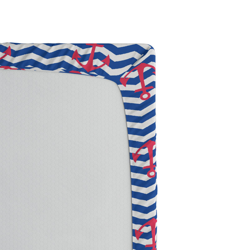 Microfiber Chevron Fitted Sheet, Queen Fitted Sheet