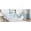 Lit simple en forme de tente, lit tipi avec garde-corps, lattes et porte-286085928-286085929