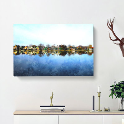 Row Of Houses In The Netherlands - Wrapped Canvas