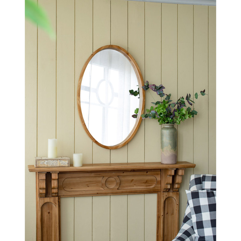 Miroir mural 24 po x 36 po avec cadre en bois