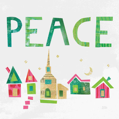 " Christmas Collage IV " by Melissa Averinos Painting Print