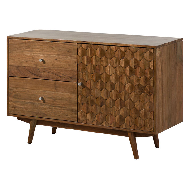 Mosayk 115cm Solid Wood Sideboard